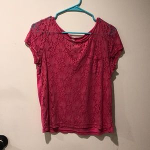 Aeropóstale Pink floral tee